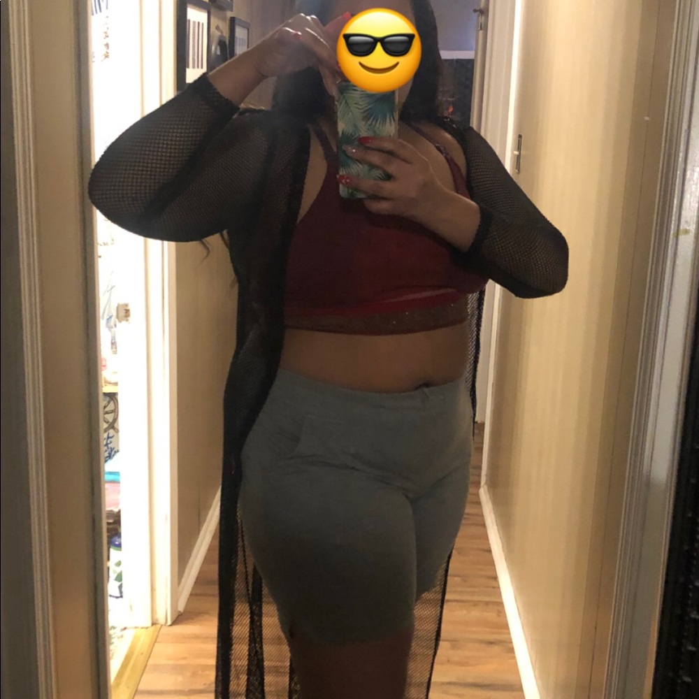 Fashion nova fishnet swim cover